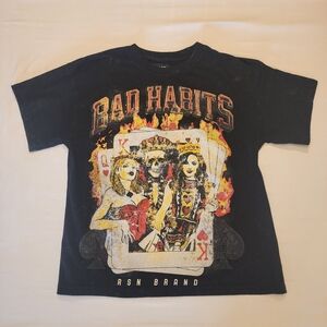 Reason Black Tee with White Logo